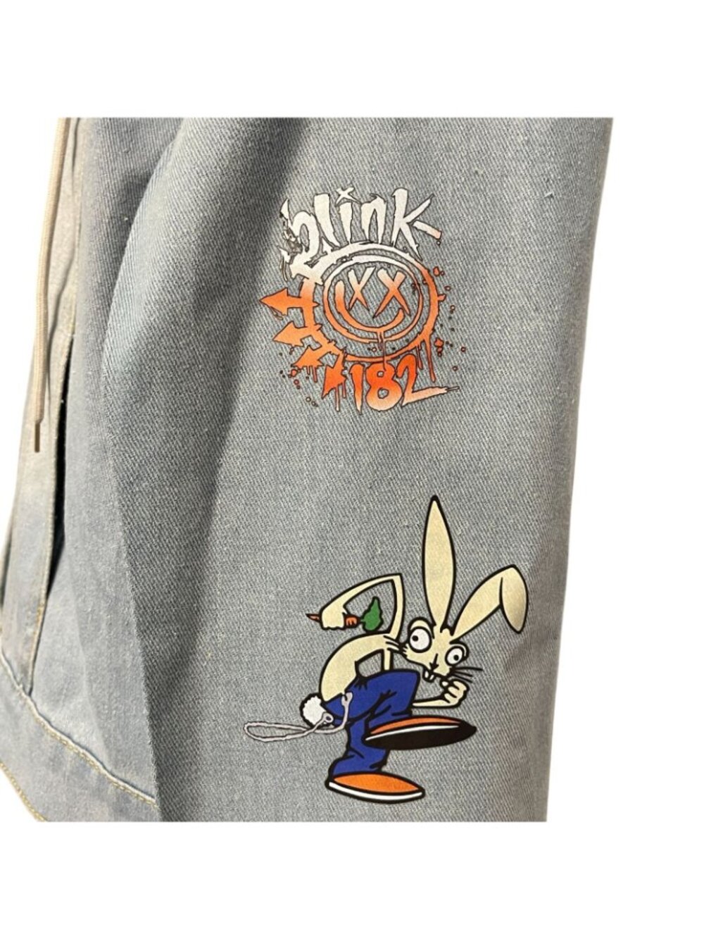 Blink 182 Denim Jean Jacket Hoodie Graphics Concert Music Band - Picture 4 of 9